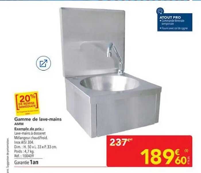 Gamme de lave-mains AMM