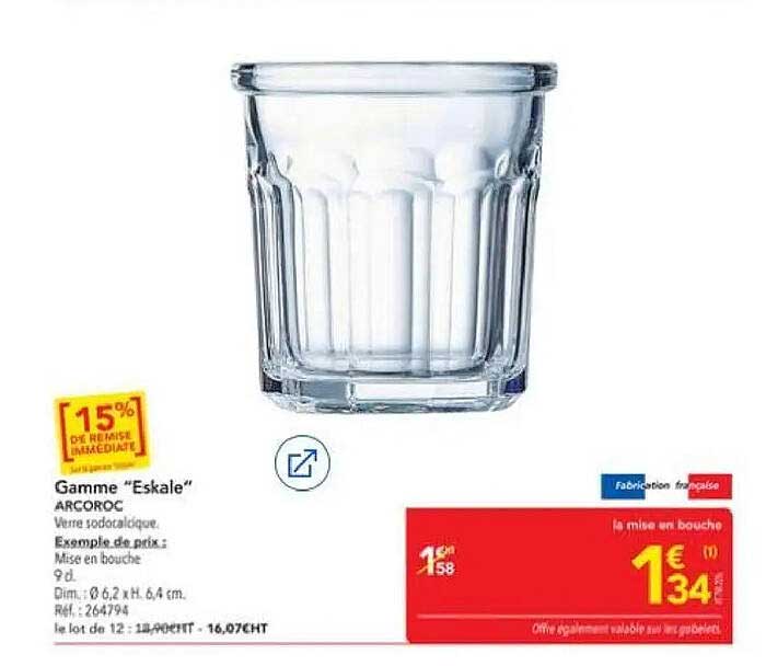 Gamme “Escale” ARCOROC