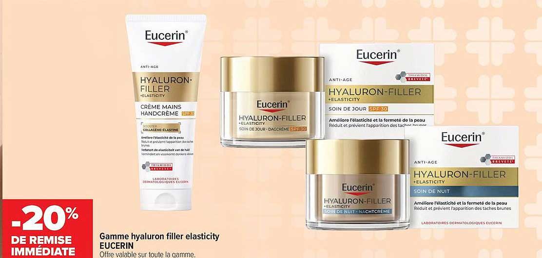 Gamme hyaluron filler elasticity EUCERIN