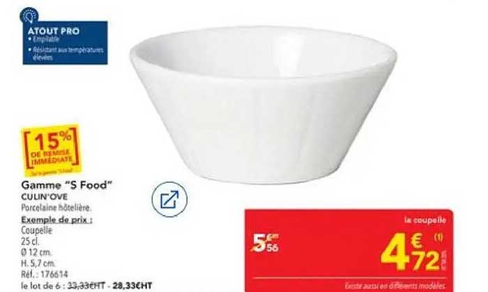 Gamme “S Food” CULIN’OVE