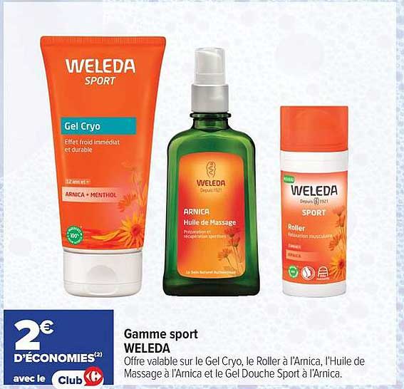 Gamme sport WELEDA