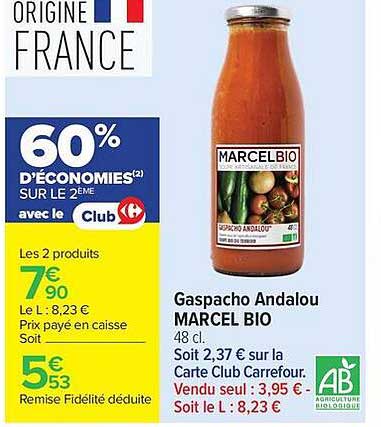 Gaspacho Andalou MARCEL BIO