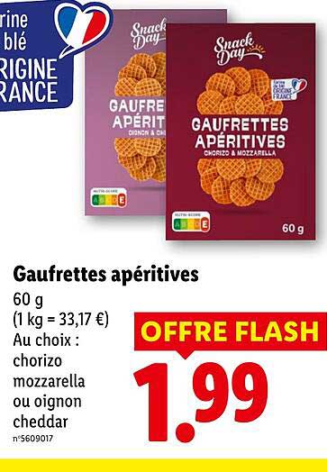 Gaufrettes apéritives