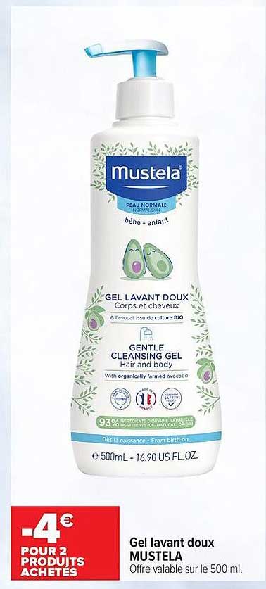 Gel lavant doux MUSTELA