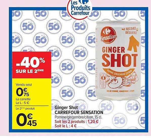 Ginger Shot CARREFOUR SENSATION.
