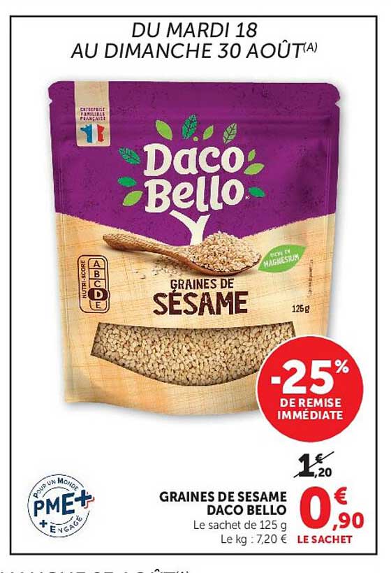 GRAINES DE SÉSAME DACO BELLO