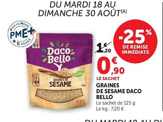 GRAINES DE SESAME DACO BELLO