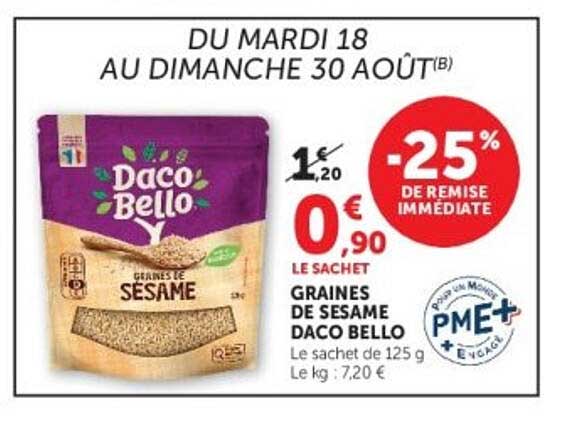GRAINES DE SÉSAME DACO BELLO