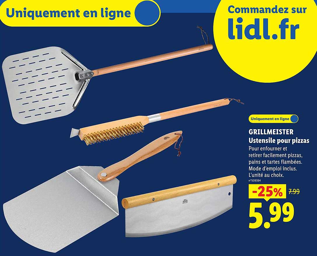 GRILLMEISTER Ustensile pour pizzas