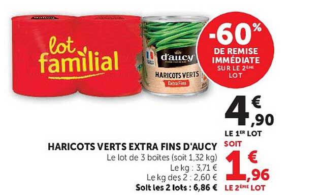 HARICOTS VERTS EXTRA FINS D’AUCY