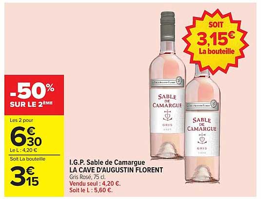 I.G.P. Sable de Camargue LA CAVE D'AUGUSTIN FLORENT