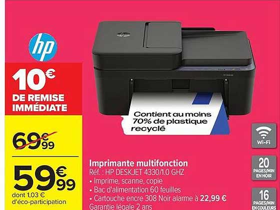 Imprimante multifonction Réf. HP DESKJET 4330/1.0 GHZ