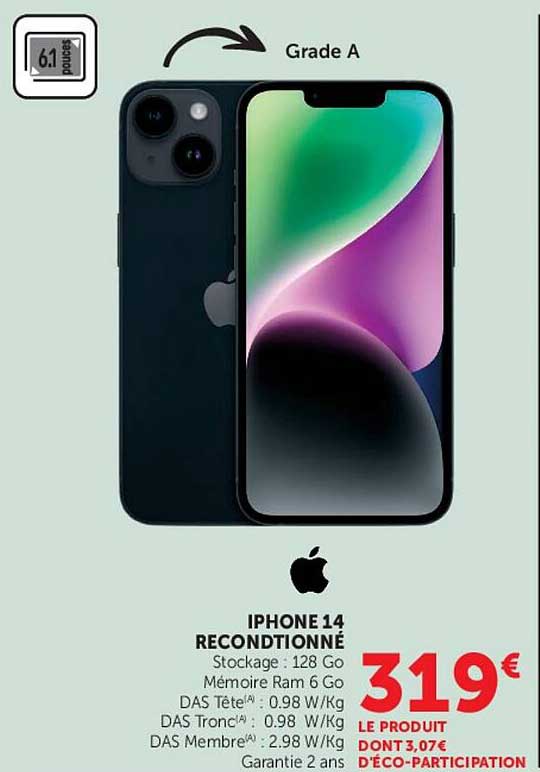 IPHONE 14 RECONDITIONNÉ