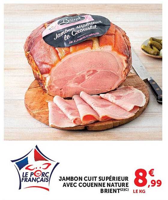 JAMBON CUIT SUPÉRIEUR AVEC COUENNE NATURE BRIENT(2)(C)