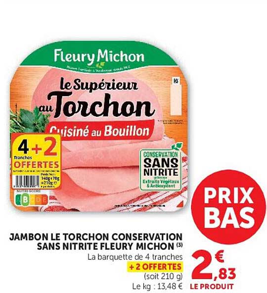 JAMBON LE TORCHON CONSERVATION SANS NITRITE FLEURY MICHON (3)