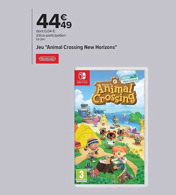 Jeu "Animal Crossing New Horizons"