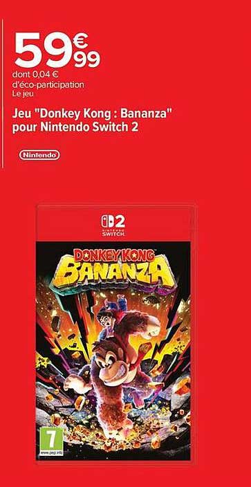 Jeu "Donkey Kong : Bananza" pour Nintendo Switch 2