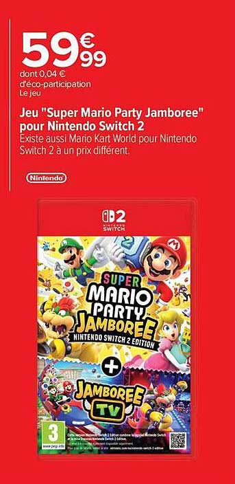 Jeu "Super Mario Party Jamboree" pour Nintendo Switch 2
