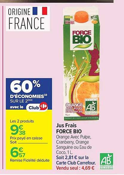 Jus Frais FORCE BIO