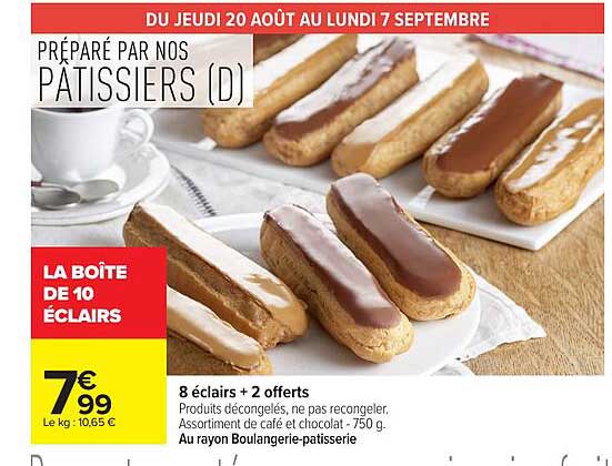 LA BOÎTE DE 10 ÉCLAIRS