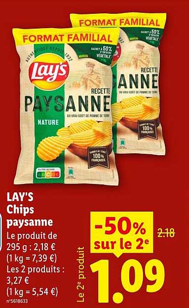 LAY'S Chips paysanne
