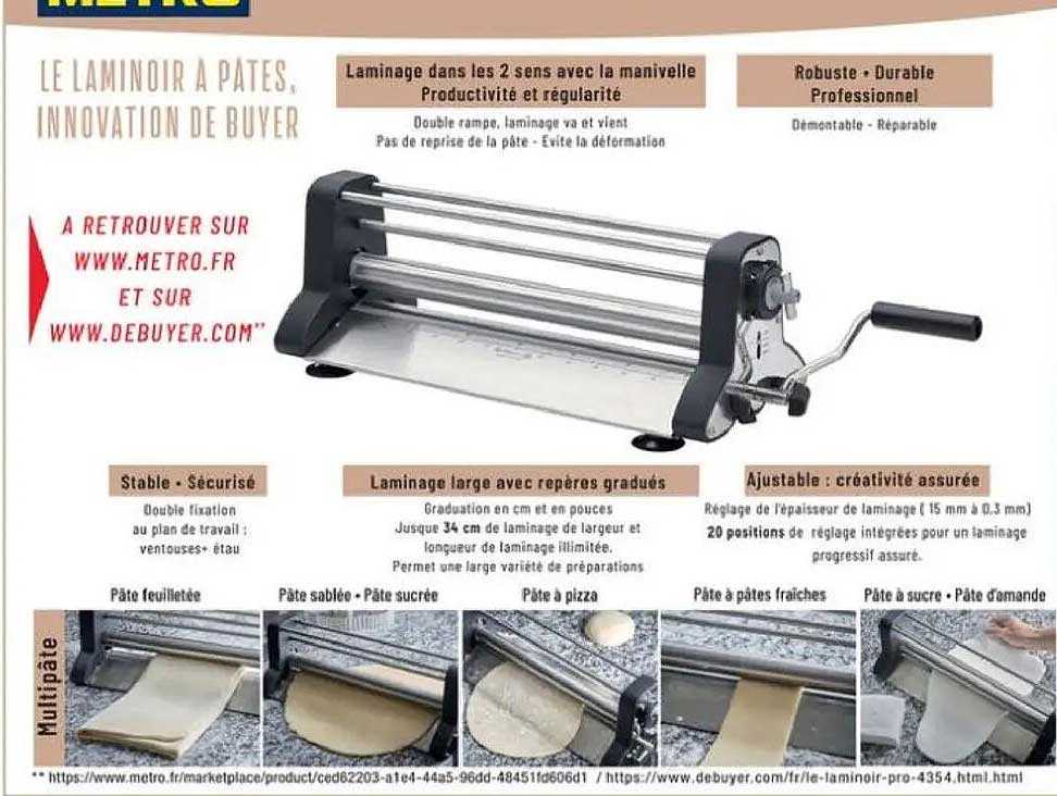 LE LAMINOIR A PÂTES, INNOVATION DE BÜYER