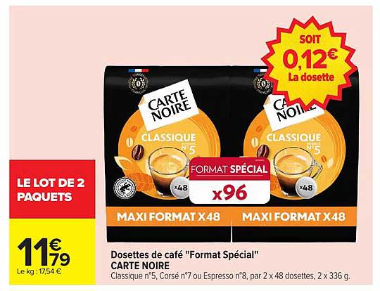 LE LOT DE 2 PAQUETS