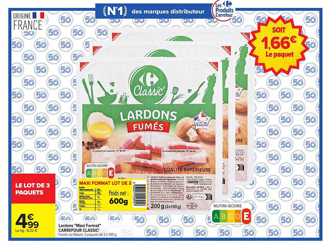 LE LOT DE 3 PAQUETS