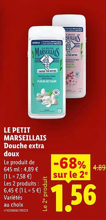 LE PETIT MARSEILLAIS Douche extra doux