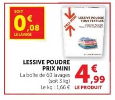 LESSIVE POUDRE PRIX MINI
