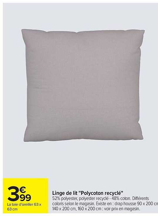 Linge de lit "Polycoton recyclé"