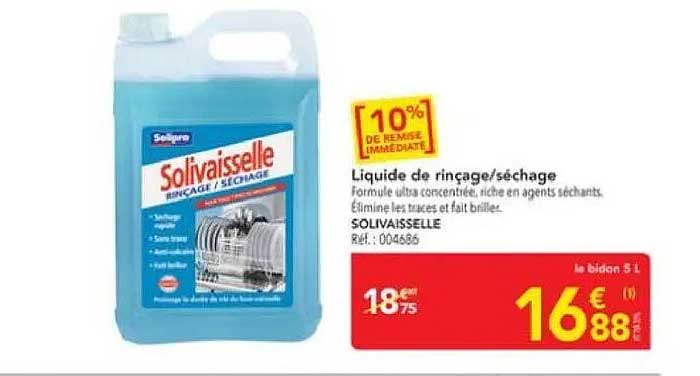 Liquide de rinçage/séchage