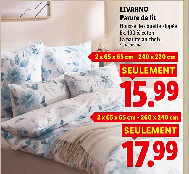 LIVARNO Parure de lit