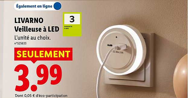LIVARNO Veilleuse à LED
