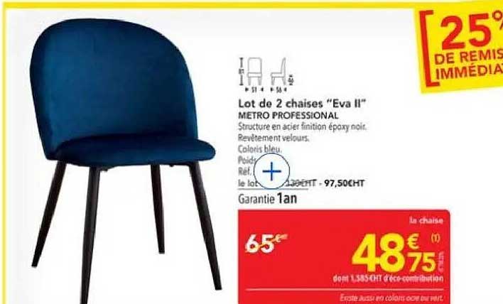 Lot de 2 chaises "Eva II"
