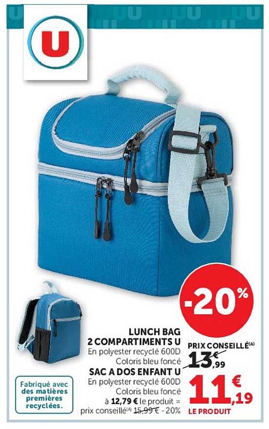 LUNCH BAG 2 COMPARTIMENTS U