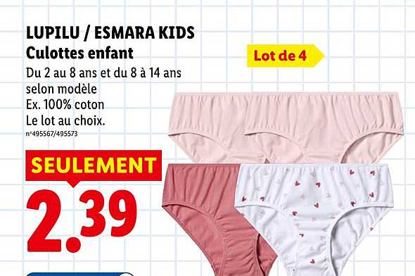 LUPILU / ESMARA KIDS Culottes enfant