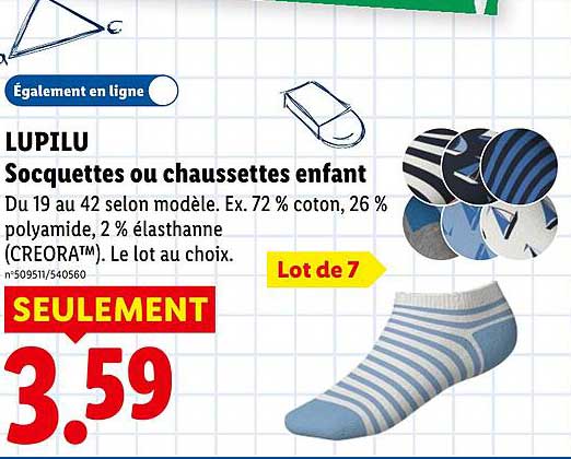 LUPILU Socquettes ou chaussettes enfant
