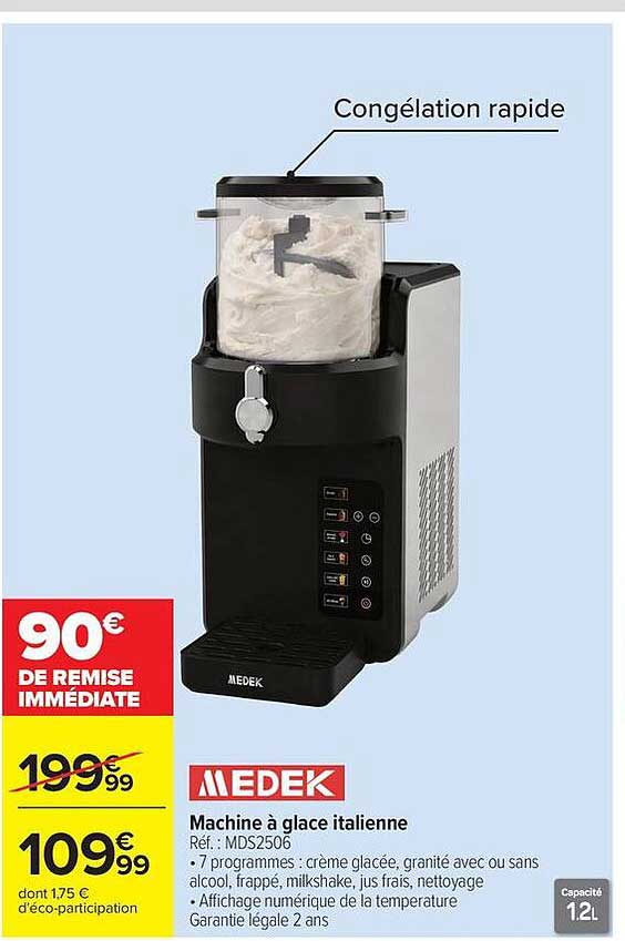 Machine à glace italienne
