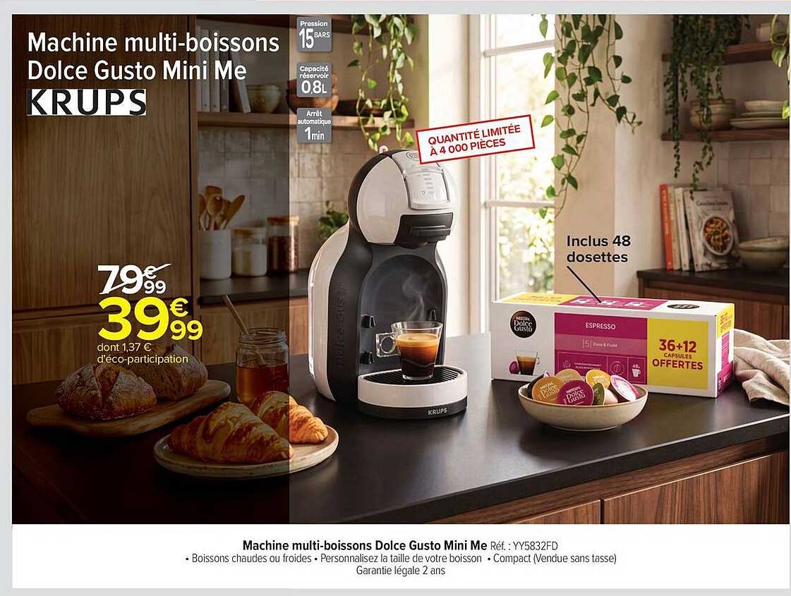 Machine multi-boissons Dolce Gusto Mini Me KRUPS