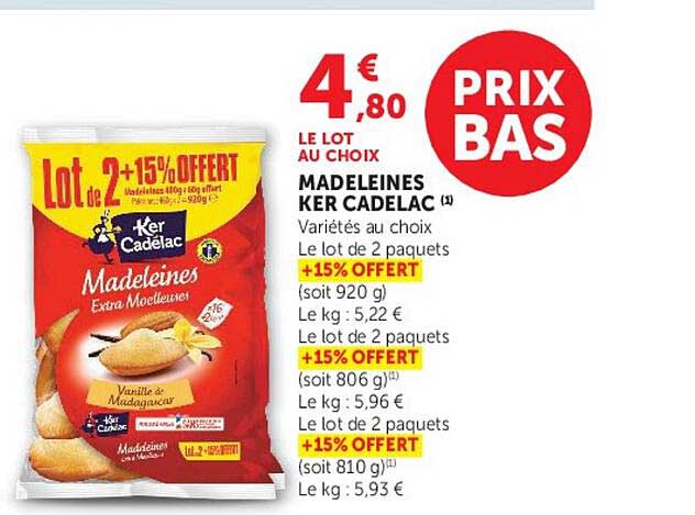 MADELEINES KER CADELAC