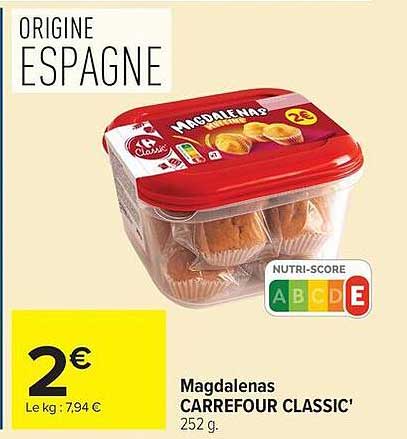 Magdalenas CARREFOUR CLASSIC'