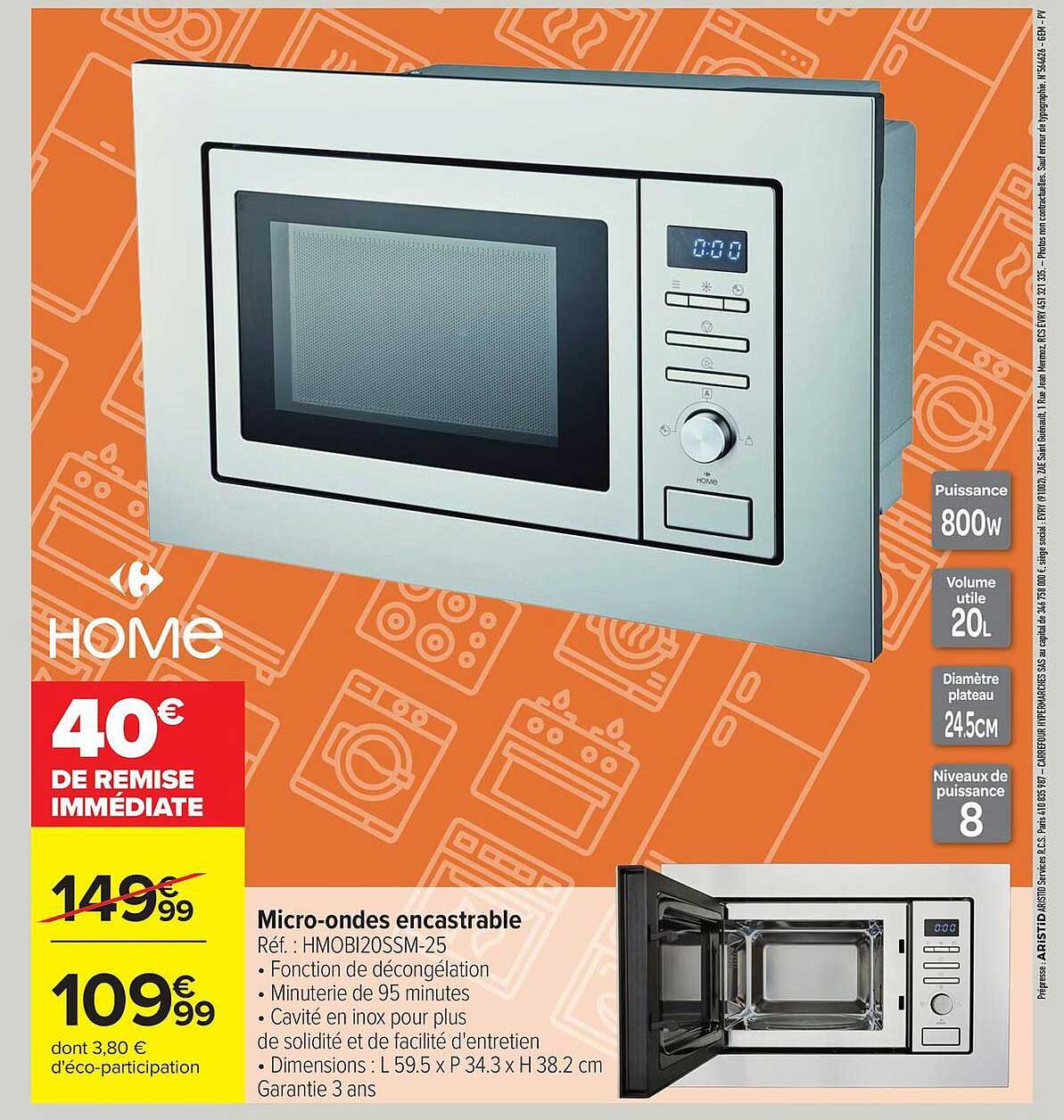 Micro-ondes encastrable