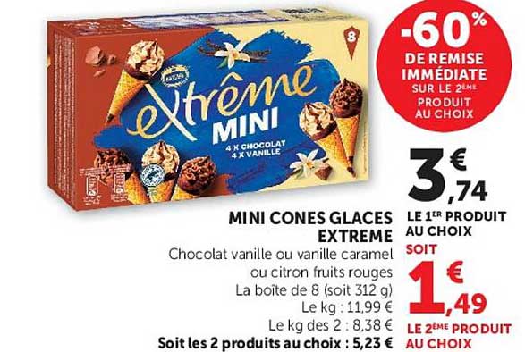 MINI CONES GLACES EXTREME