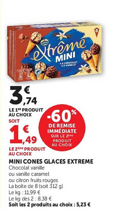 MINI CONES GLACES EXTREME