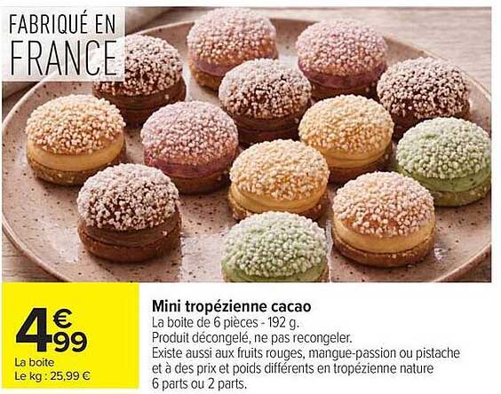 Mini tropézienne cacao