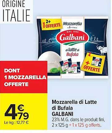 Mozzarella di Latte di Bufala GALBANI