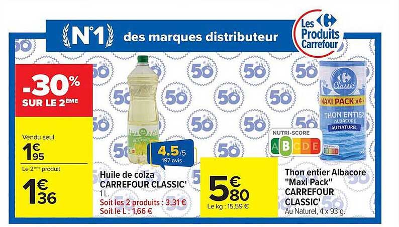N°1 des marques distributeur