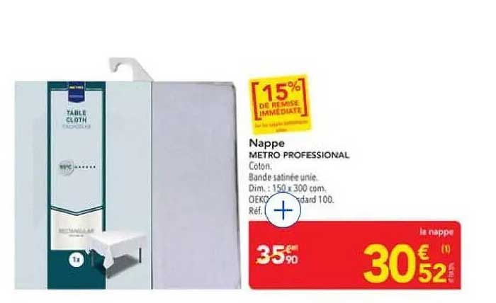 Nappe METRO PROFESSIONAL