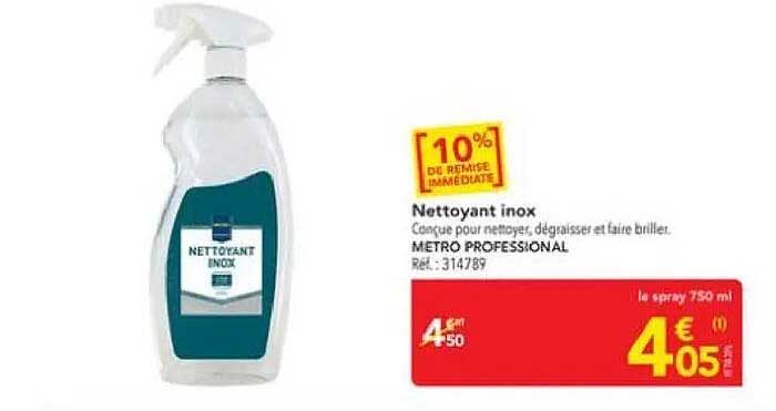 Nettoyant inox